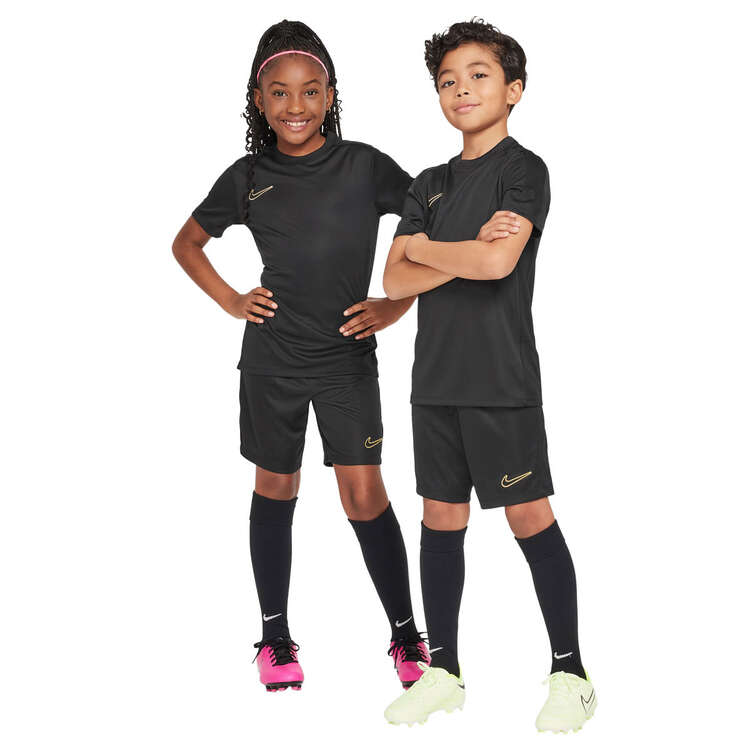 Nike Kids Dri-FIT Academy 23 Football Shorts, Black/Gold, rebel_hi-res