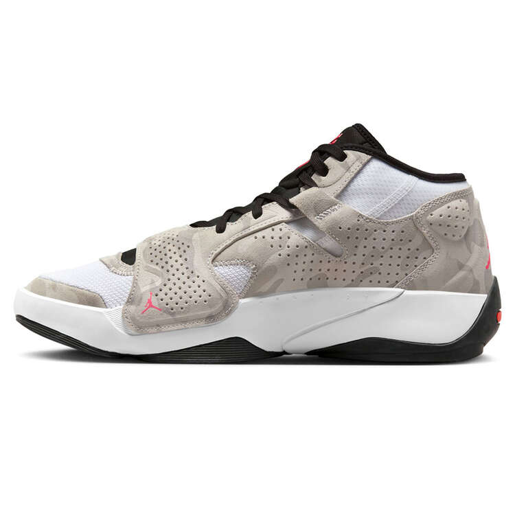 Jordan Zion 2 Basketball Shoes, White/Red, rebel_hi-res