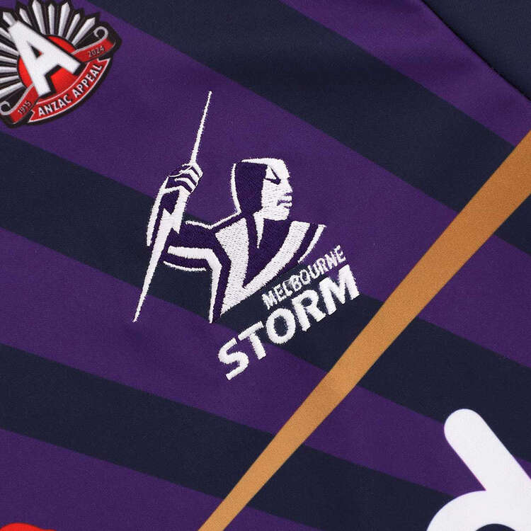 Melbourne Storm 2024 Mens ANZAC Jersey, Purple, rebel_hi-res