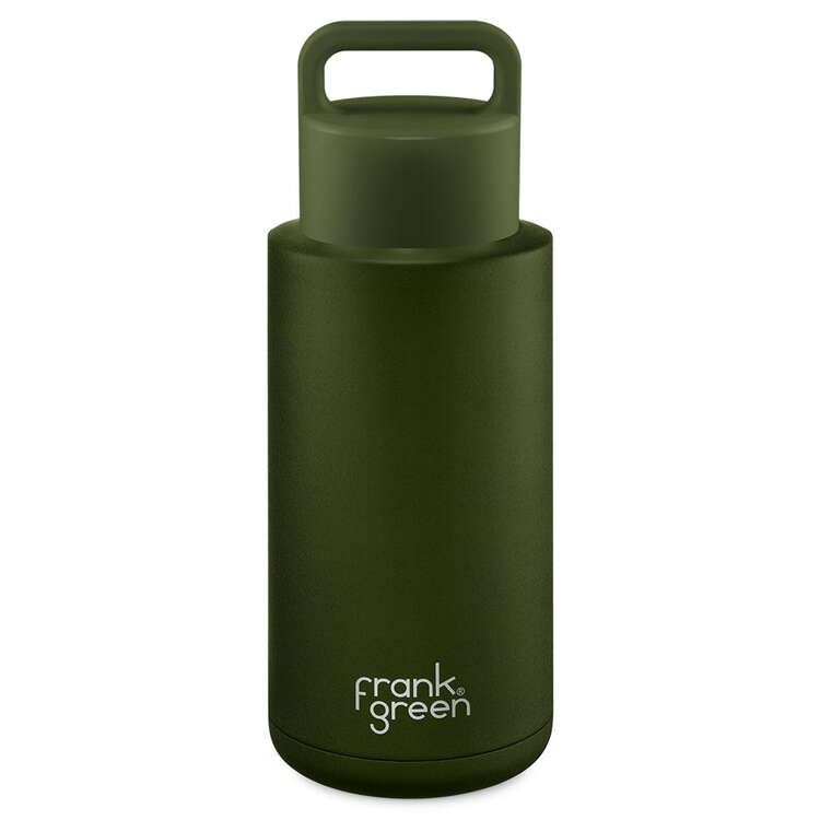Frank Green Ceramic Reusable Grip 1L Bottle - Khaki, , rebel_hi-res