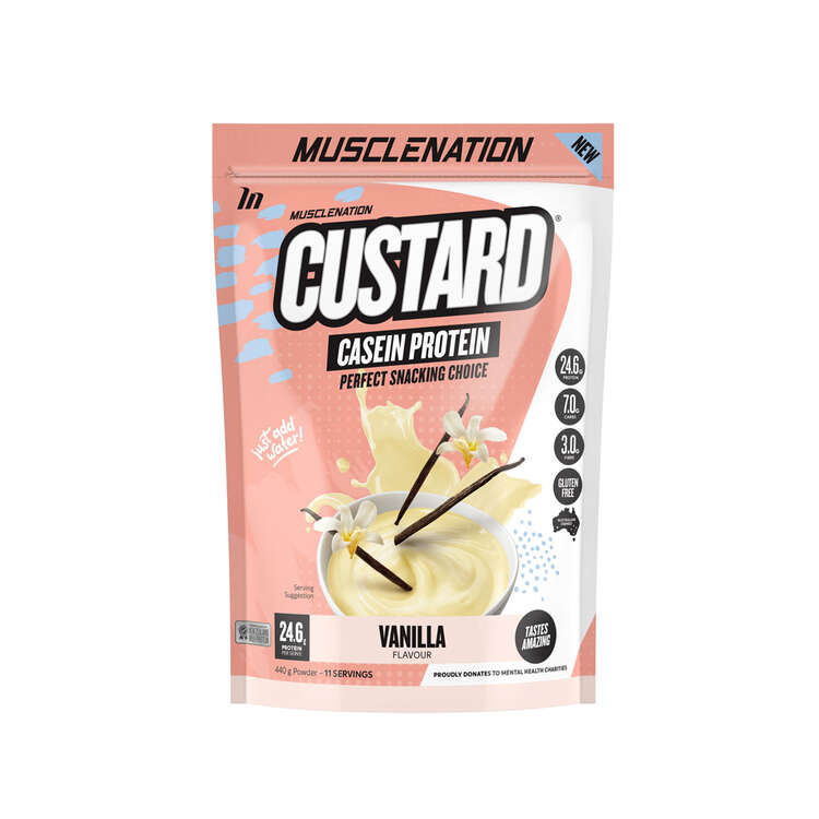 Muscle Nation Casein Custard Vanilla Protein, , rebel_hi-res