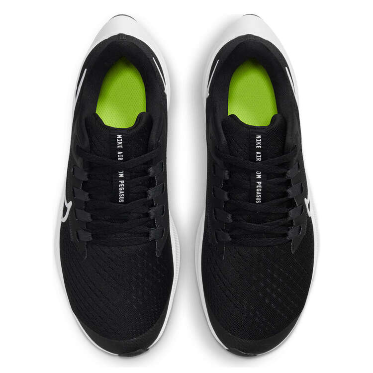 Nike Air Zoom Pegasus 38 Kids Running Shoes Black/White US 1, Black/White, rebel_hi-res