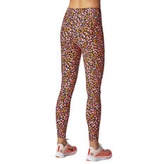 Running Bare Womens Ab Waisted Fight Club Tights, Print, rebel_hi-res