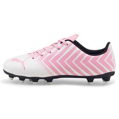 Puma Tacto 2 Kids Football Boots White/Pink US 8, White/Pink, rebel_hi-res