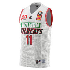Perth Wildcats Bryce Cotton 2021/22 Authentic Away Jersey White XS, White, rebel_hi-res
