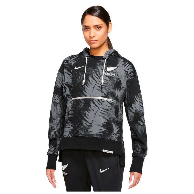 Womens Nike New Zealand Standard Issue Dri-FIT Pullover Hoodie Black S, Black, rebel_hi-res