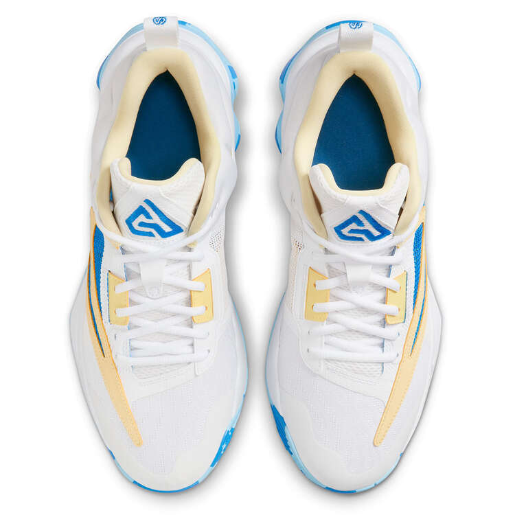 Nike Giannis Immortality 3 Basketball Shoes, White/Blue, rebel_hi-res
