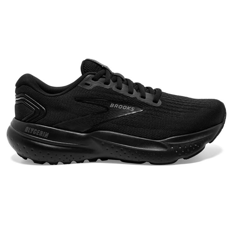 Brooks Glycerin 21 2E Mens Running Shoes Black US 8, Black, rebel_hi-res