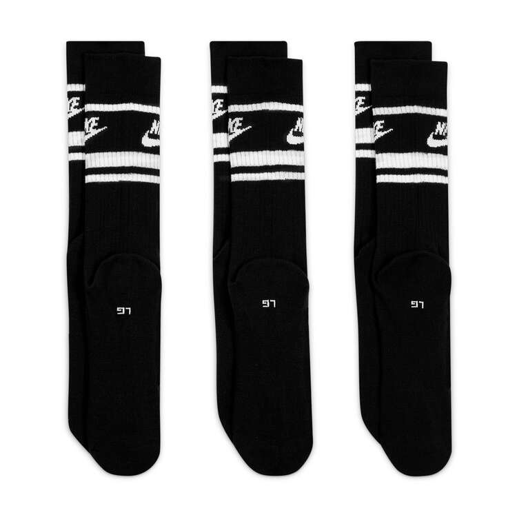 Nike Everyday Essential Crew Socks, Black, rebel_hi-res