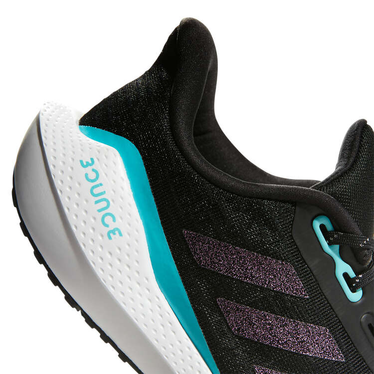 adidas EQ21 Run GS Kids Running Shoes Black/Blue US 6, Black/Blue, rebel_hi-res