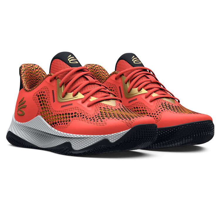 Under Armour Curry HOVR Splash 3 AP Basketball Shoes, Orange/Black, rebel_hi-res
