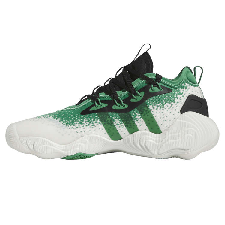 adidas Trae Young 3 Envy Basketball Shoes White/Green US Mens 7 / Womens 8, White/Green, rebel_hi-res