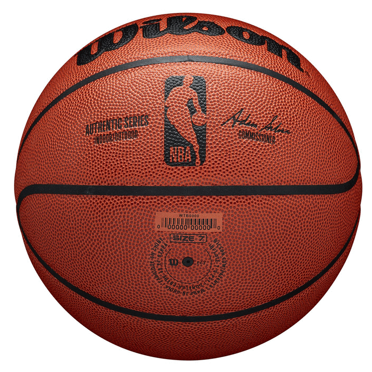 Wilson NBA Authentic Series Indoor/Outdoor Basketball Brown 7, , rebel_hi-res