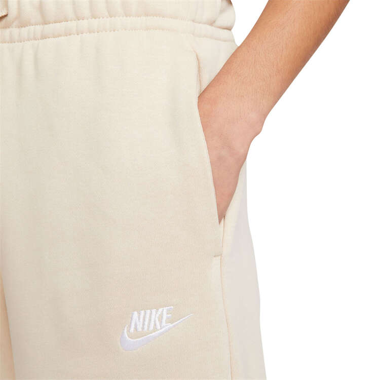 Nike Womens Sportswear Club Fleece Wide-Leg Sweatpants, Tan, rebel_hi-res
