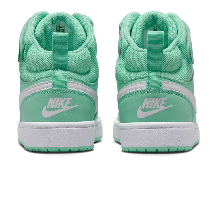Nike Court Borough Mid 2 GS Kids Casual Shoes, Green/White, rebel_hi-res