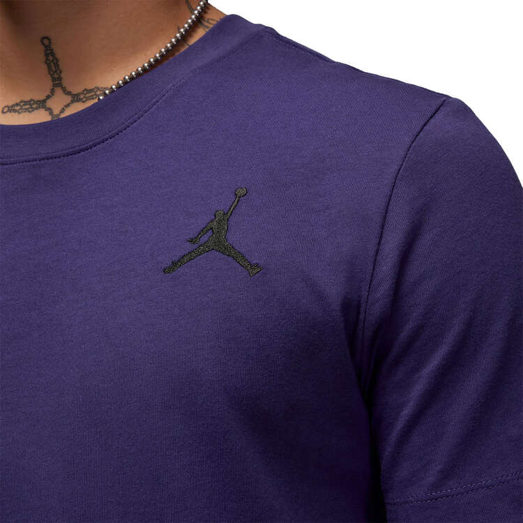 Jordan Mens Jumpman Embroidered Tee, Purple, rebel_hi-res