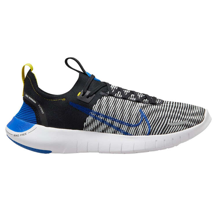 Nike Free Run Flyknit Next Nature Mens Running Shoes Blue/Black US 8, Blue/Black, rebel_hi-res