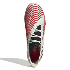 adidas Predator Edge .1 Football Boots, White/Red, rebel_hi-res