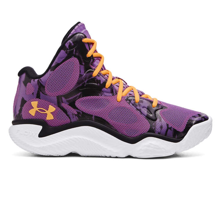 Under Armour Curry Spawn Flotro Voodoo Basketball Shoes Purple US Mens 7 / Womens 8.5, Purple, rebel_hi-res