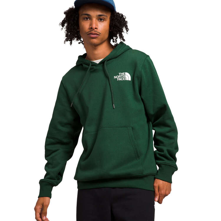 The North Face Mens Box NSE Pullover Hoodie, Green, rebel_hi-res