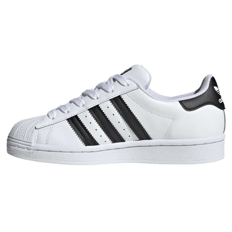 adidas Originals Superstar GS Kids Casual Shoes White/Black US 4, White/Black, rebel_hi-res