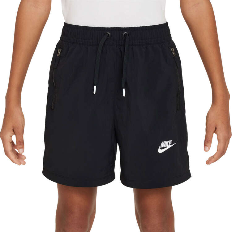 Nike Kids Sportswear Amplify Woven Shorts Black/Grey XS, Black/Grey, rebel_hi-res
