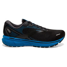 Brooks Ghost 14 Mens Running Shoes, Black/Blue, rebel_hi-res
