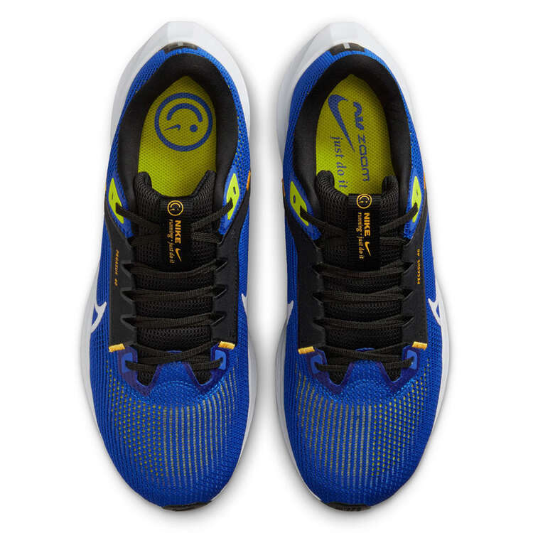 Nike Air Zoom Pegasus 40 Mens Running Shoes, Blue/Yellow, rebel_hi-res