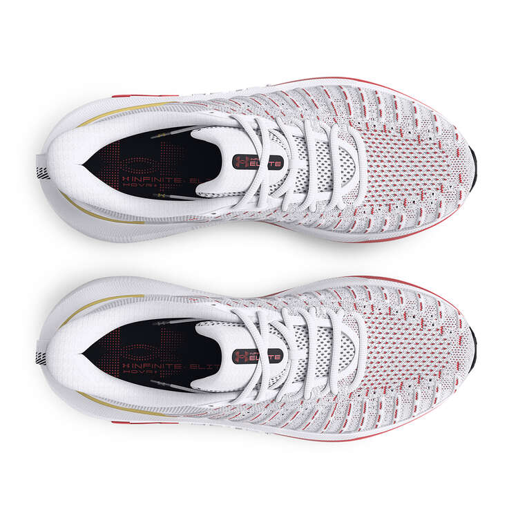 Under Armour Infinite Elite Womens Running Shoes, White/Red, rebel_hi-res