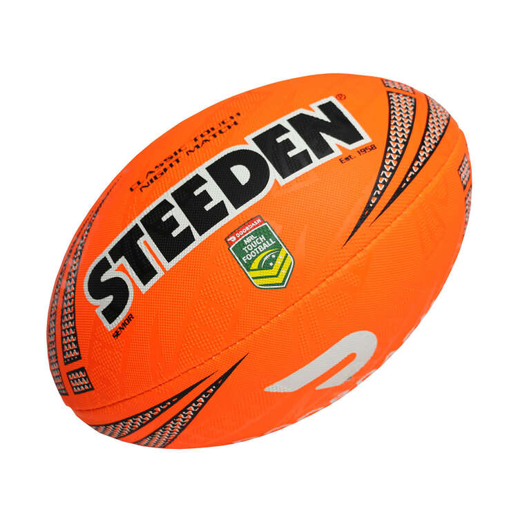 Steeden NRL Classic Touch Match Ball Fluoro Orange 5, , rebel_hi-res