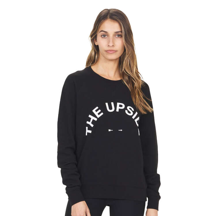 The Upside Womens Bondi Horseshoe Sweatshirt Black XS, Black, rebel_hi-res