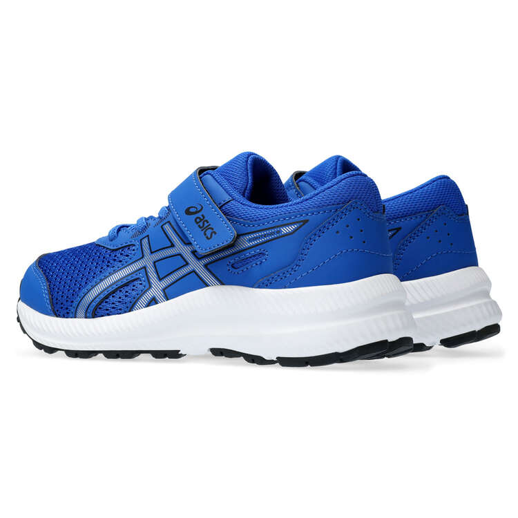 Asics Contend 8 PS Kids Running Shoes, Blue/Silver, rebel_hi-res