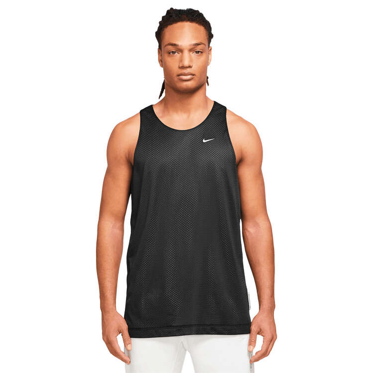 Nike Mens Dri-FIT Standard Issue Reversible Basketball Jersey, Black, rebel_hi-res