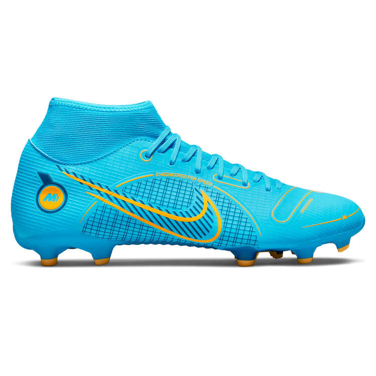 Nike 8 Academy Football Boots Blue/Orange US Mens 10 11.5 | Rebel Sport