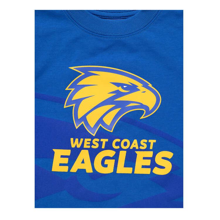 West Coast Eagles Kids Logo Tee Blue XL, Blue, rebel_hi-res