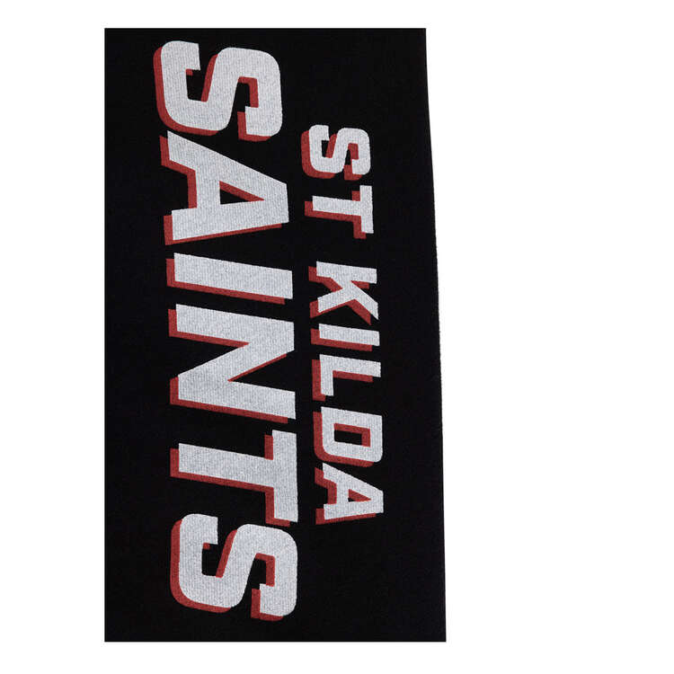 St Kilda Saints 2024 Mens Step Up Shorts, Black, rebel_hi-res