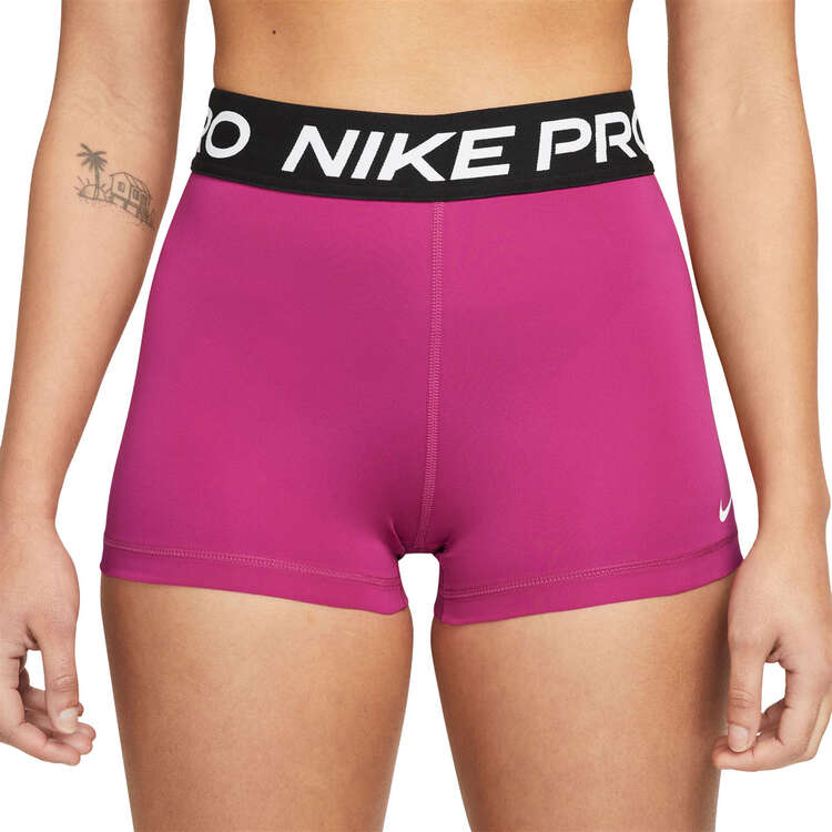Nike Pro Womens 365 3 Inch Shorts Pink XS, Pink, rebel_hi-res