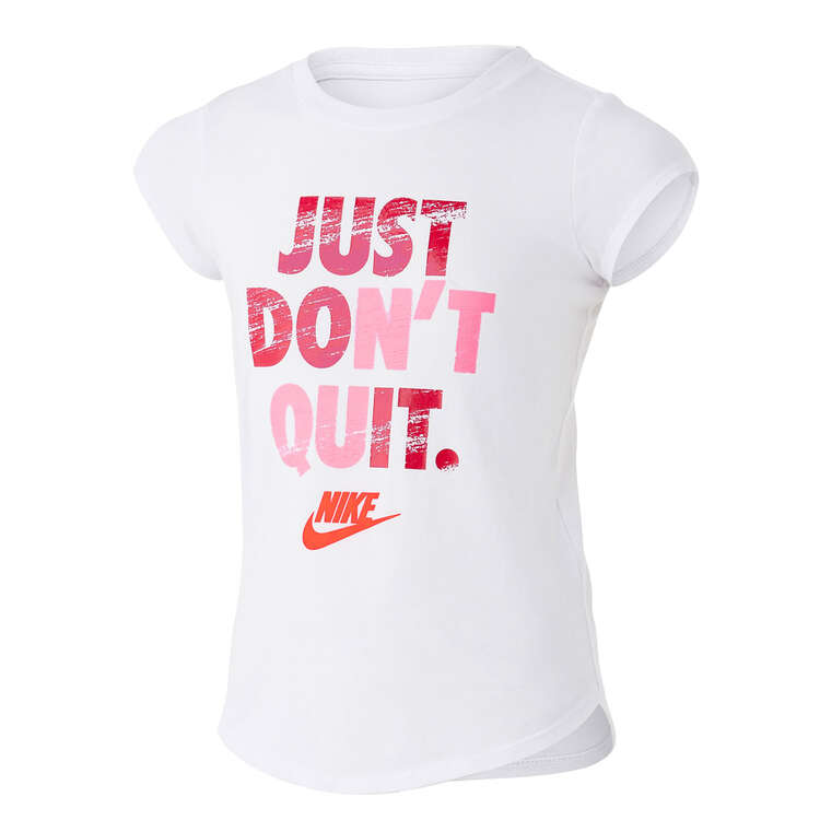 Saga télex Respetuoso del medio ambiente Nike Girls Just Don't Quit Tee | Rebel Sport