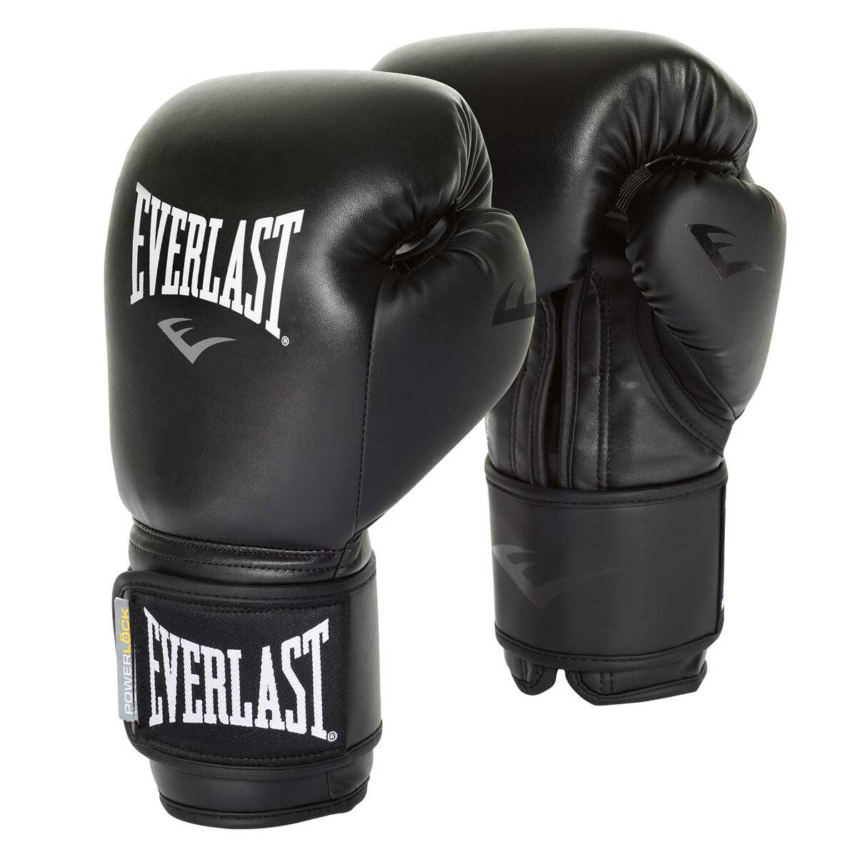 Everlast 12oz Professional Powerlock Training Boxing Gloves in Black/Silver 