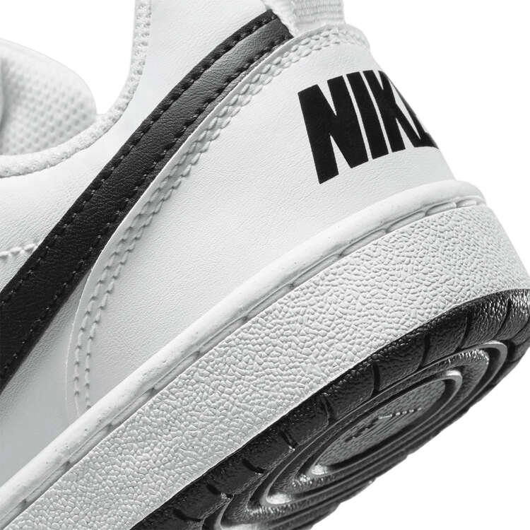 Nike Court Borough Low Recraft GS Kids Casual Shoes, White/Black, rebel_hi-res