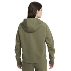 Nike Womens Sportswear Tech Fleece Windrunner Hoodie Green XS, Green, rebel_hi-res