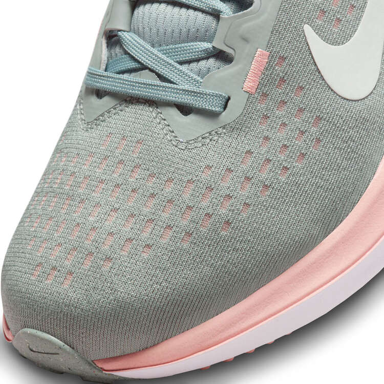Nike Air Winflo 10 Womens Running Shoes, Green/Pink, rebel_hi-res