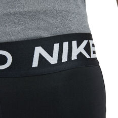 Nike Pro Girls Shorts, Black, rebel_hi-res