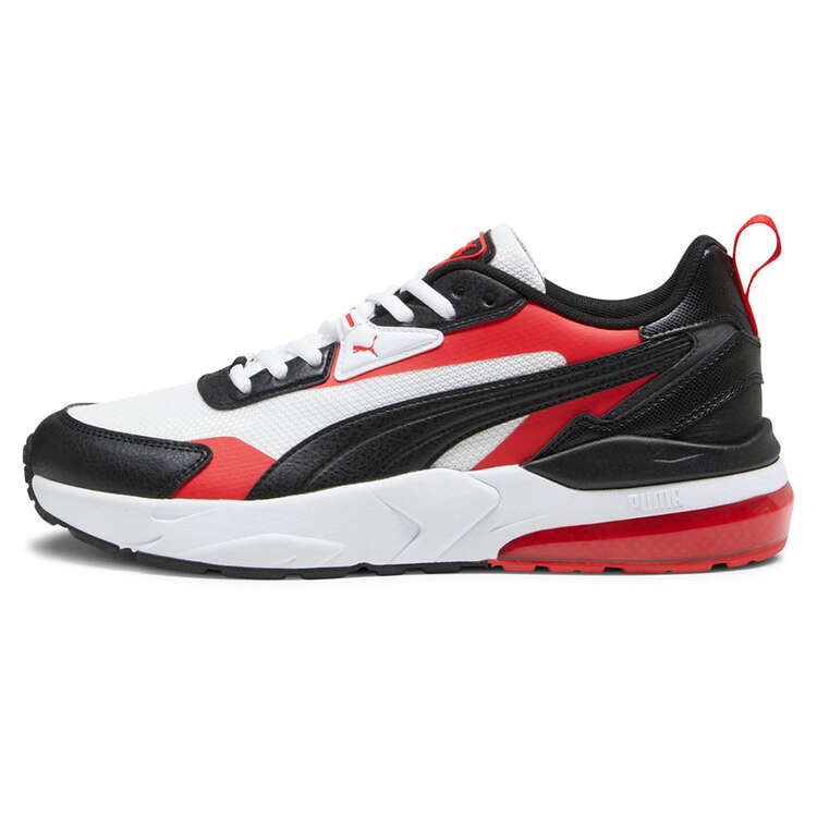 Puma Vis2k Back To Heritage Mens Casual Shoes, Black/Red, rebel_hi-res