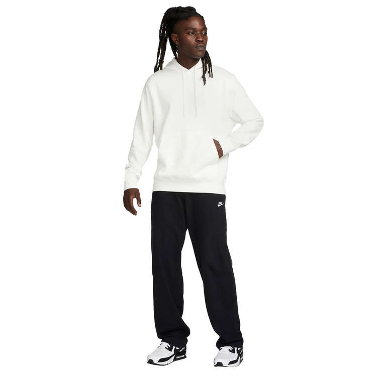 Nike Mens Sportswear Club Fleece Pullover Hoodie, White, rebel_hi-res