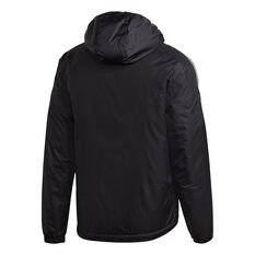 adidas Mens Essentials Insulated Hooded Jacket Black S, Black, rebel_hi-res