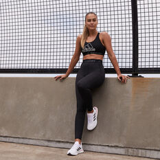 adidas Womens TechFit Shine Tights Black XS, Black, rebel_hi-res