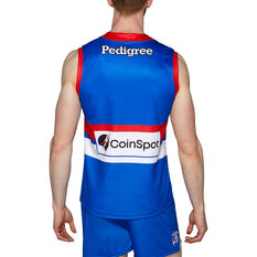 Western Bulldogs 2022 Mens Home Guernsey Blue/Red S, Blue/Red, rebel_hi-res