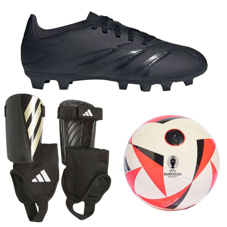 adidas Predator Kids Boots, Red Soccer Ball & Shin Guard Set, , rebel_hi-res
