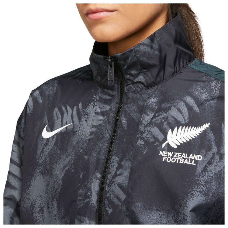 Nike Womens New Zealand Essential Lightweight Football Jacket, Black, rebel_hi-res